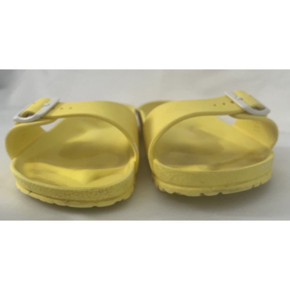 Birkenstock EVA Neon Yellow Single Strap Slide Sandals Womens 40 - Picture 7 of 16